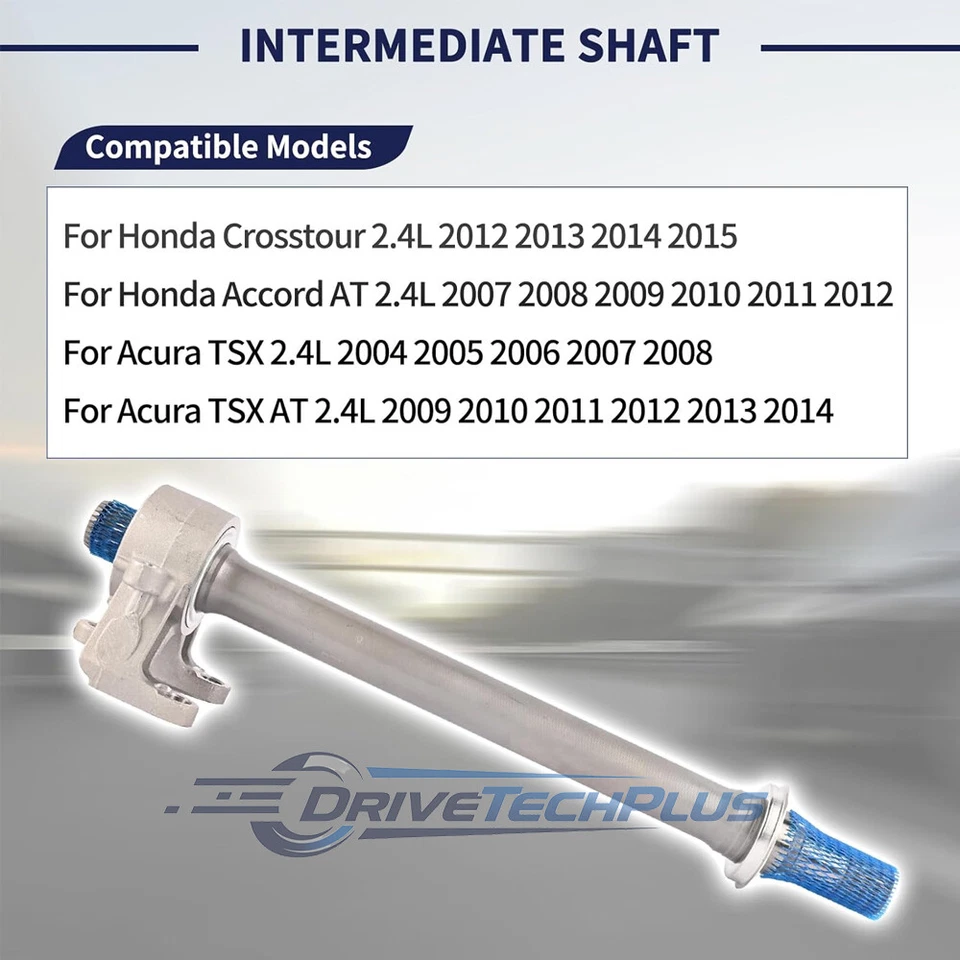 Front Right CV Intermediate Shaft Fit 2007-2012 Honda Accord 2009-2014 Acura TSX Foto 3 de 4