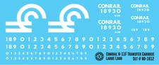 N Scale - Conrail N-11F Transfer Caboose Large Logo Decals