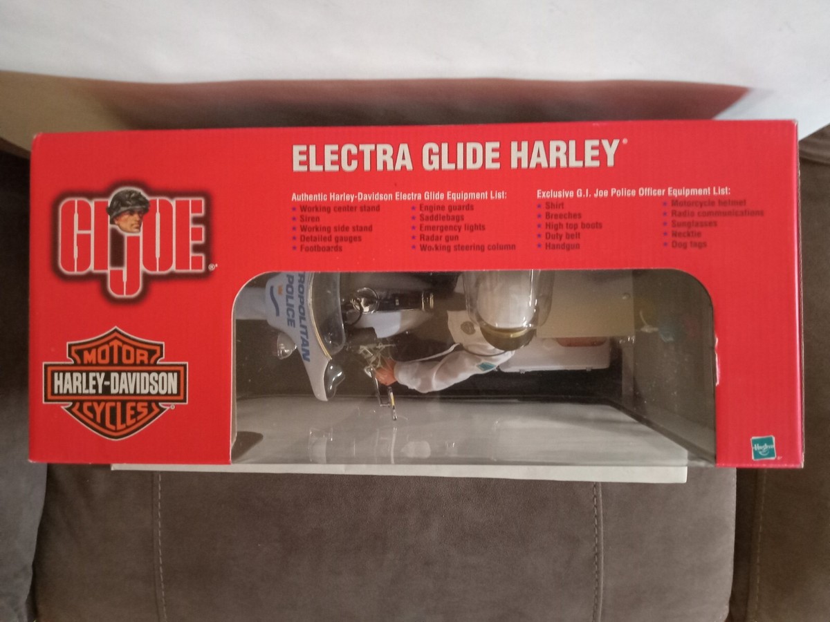 GI Joe Electra Glide Harley-Davidson Motorcycle and 12