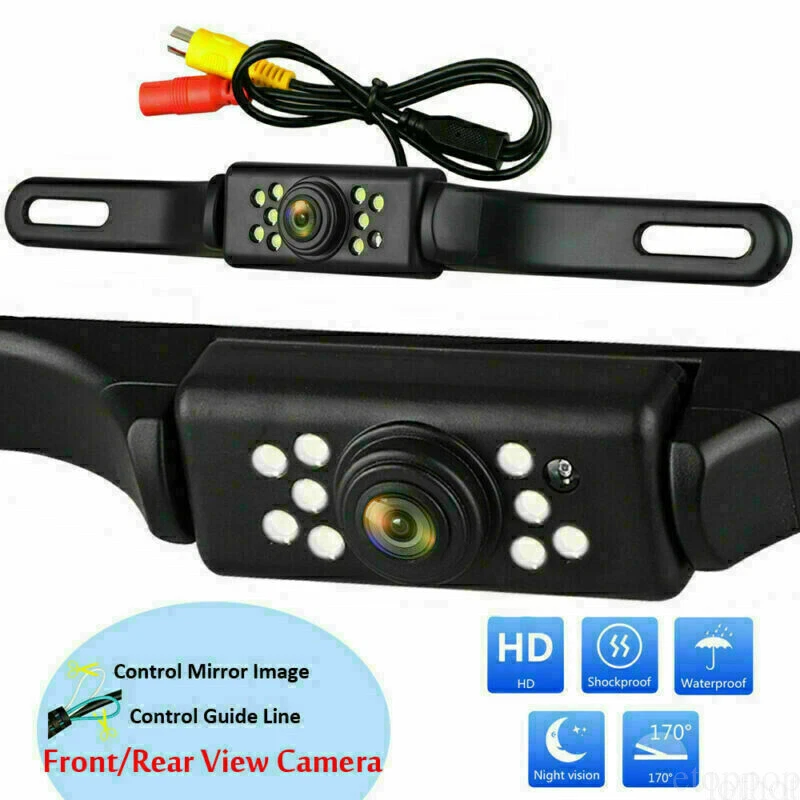 OEM 4.3" Rear View Mirror Monitor + License Plate Reversing Backup Camera - Image 4 of 4
