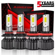Headlight Accessories Parts Accessories Combo LED Headlight High Low Beam Bulbs Kit White Bright Lamps