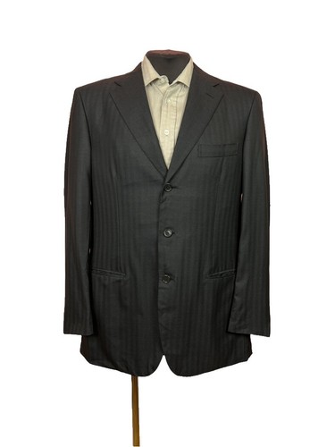 Brioni Vintage Blazer 44R Made in Italy 3 Button Wool Jacket