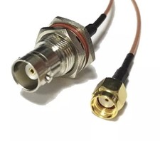 20" RG316 BNC Female Bulkhead to RP-SMA Male plug RF Pigtail Jumper Cable USA