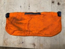 Two Fire Fighter Phenix Helmet Orange Yellow Ear & Neck Protector Nomex Shroud