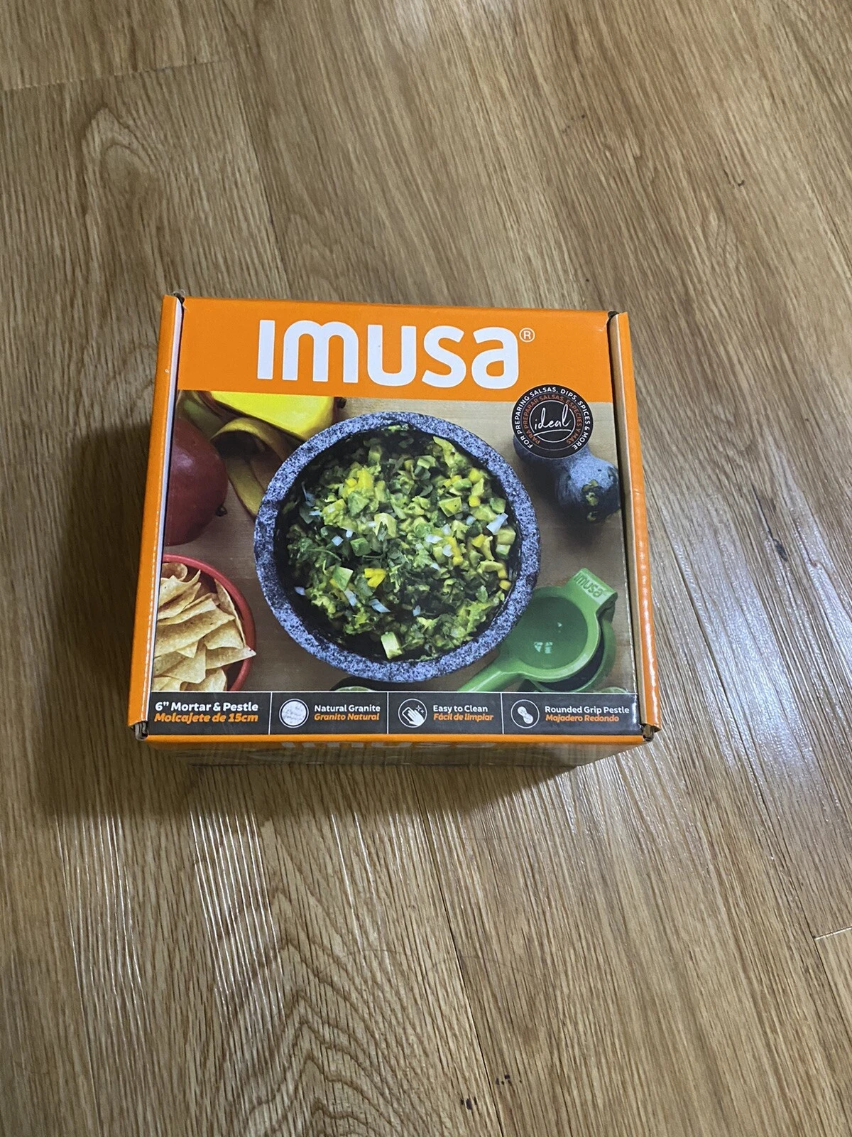 Imusa 6 in Granite Molcajete Spice Grinder - Gray - Mexi-2013