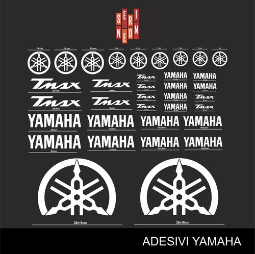 35 Adesivi Compatibili con Yamaha Tmax Stickers per T-Max Bianco 500 530 560 - Imagen 2 de 2