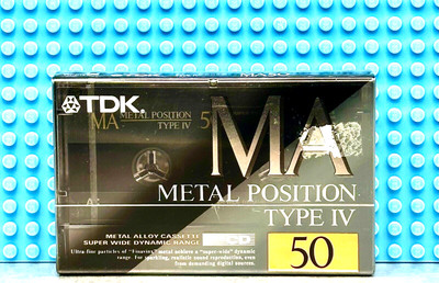 TDK  MA    50    TYPE IV   1992   BLANK CASSETTE TAPE (1) (SEALED)