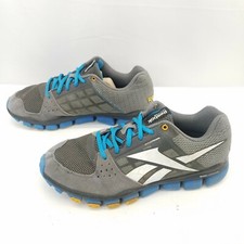 Reebok Real Flex Mens Size 6 Running Sneakers Gray Blue Athletic Shoes V47750