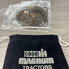 Case 5000 Magnum 7100 Series Tractor commemorative 1980's JH case belt buckle