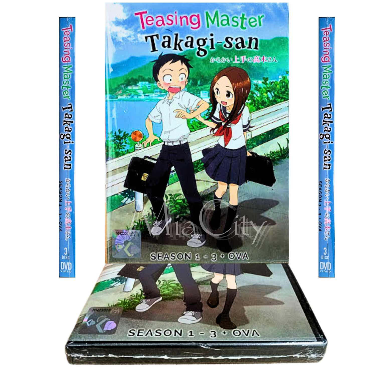 Anime DVD Teasing Master Takagi-san (Karakai Jouzu no Takagi-san) Season 1-3+OVA