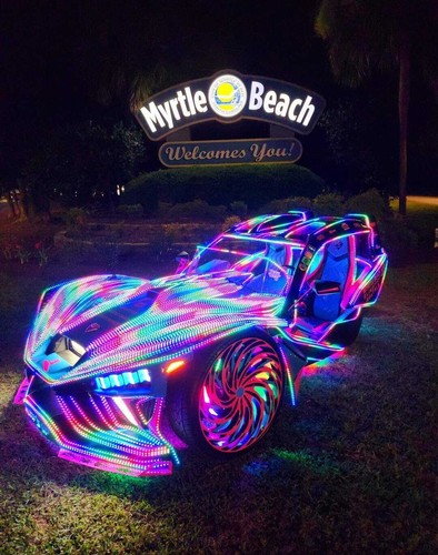 3x 4FT Quad Row Strip Dream Color For Polaris Slingshot 15.5'' Wheel Rim Lights - Picture 6 of 16