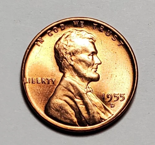 1955 D LINCOLN WHEAT PENNY UNC #P3112
