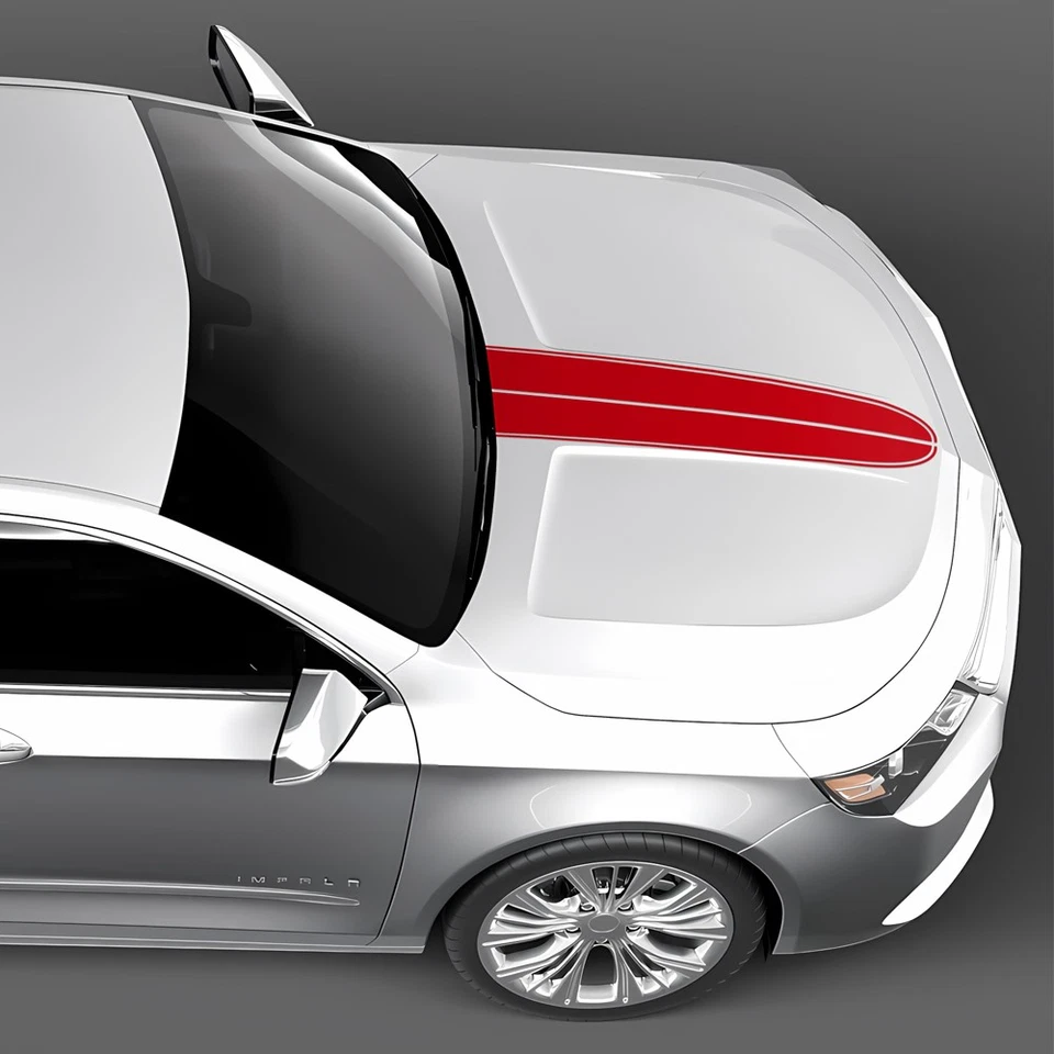 Kit calcomanía adhesiva de rayas capó carreras capó coche para Chevrolet Impala 2014-2020 Foto 2 de 4