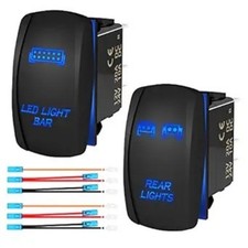 LED Light Bar Rocker Switch and Rear Style: LED Light Switch Rear Light Switch