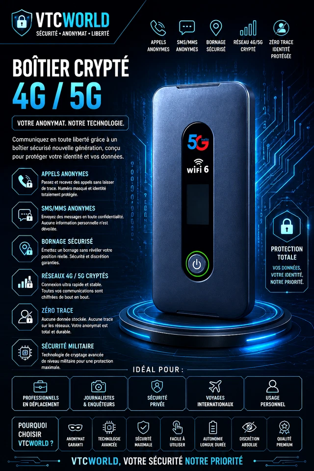 BOITIER 4/5G CRYPTÉ Protection Pour Téléphone - Photo 1/4