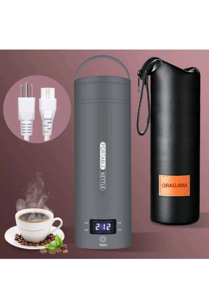 Travel Electric Kettle Portable Small Mini Tea Coffee Kettle Water Boiler, Water