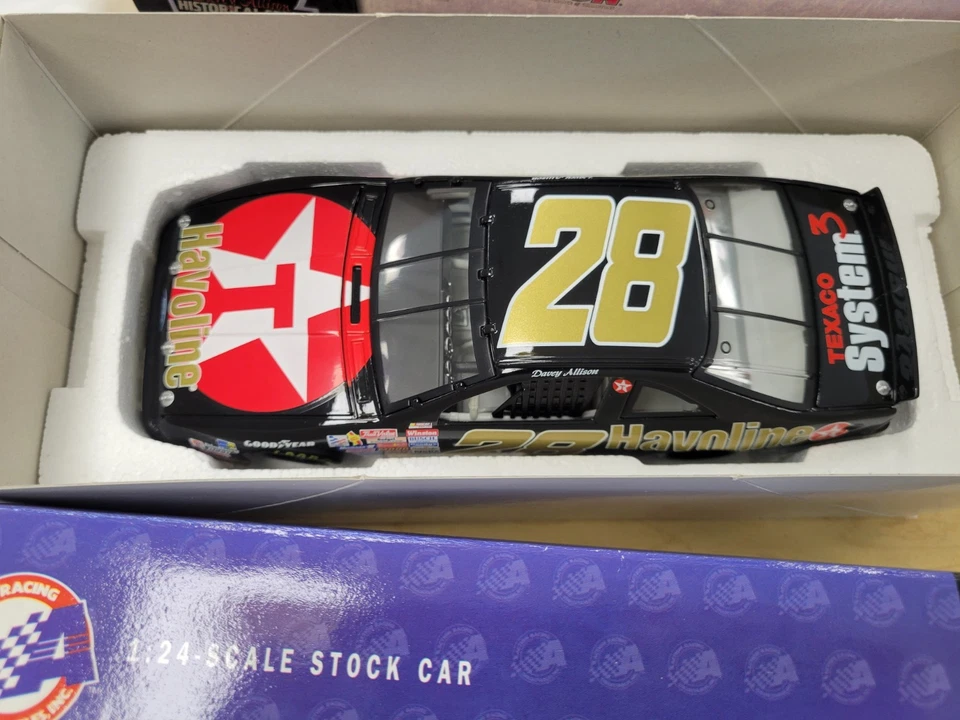 Davey Allison 1990 Havoline Nascar 1/24 Diecast Acción Histórica Thunderbird Foto 4 de 4