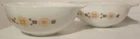 2 Vintage Pyrex Town & Country 4 Quart Mixing Bowl Cinderella #444 White 10 inch