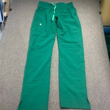 FIGS Women's Pants Size XS Green Joggers Yola Skinny Scrub Drawstring Pockets