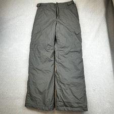 Columbia Pants Youth XL Gray Insulated Snow Ski Outgrown Adjustable Waist Cargo