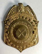 Vintage Captain Midnight Secret Squadron  Master Code Decoder Badge 1940