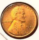 1940-D Lincoln Wheat Cent Penny GEM RD BU From an Original Bank Roll