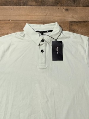 Public Rec Go-To Polo Shirt Mens Large Mint Pima Cotton Stretch Casual