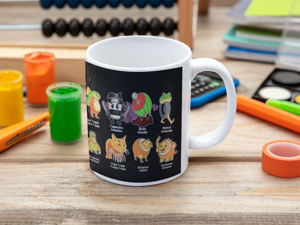 Tazza Mug personalizzata in ceramica Idea Regalo ITALIAN BRAINROT - Immagine 4 di 4