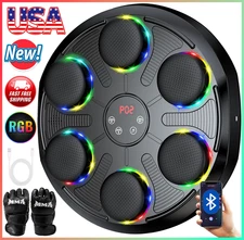 2025 Upgraded Smart Music Boxing Machine 12 Training Modes w/Boxing Gloves Music