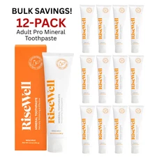 Risewell Adult Mineral Toothpaste with Hydroxyapatite, 3.4 oz Wild Mint Flavor