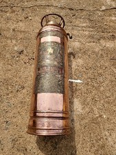 Vintage EMPTY Red Star FIRE EXTINGUISHER COPP...
