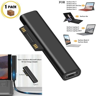 USB-C PD to Surface Charger Adapter 15V Power Converter for Microsoft Surface