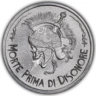 Intaglio Death Before Dishonor Prima di Disonore 2 oz .999 Fine Silver Art Round