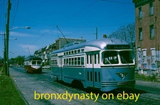 SEPTA PCC 2728 Girard Avenue Original Kodachrome Trolley Slide 1995