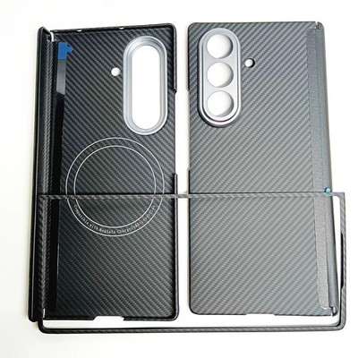 Genuine Carbon Fiber Magsafe Case For Samsung Galaxy Z Fold7 6 Hinge Armor Cover