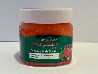 The SPATHECARY POMEGRANATE PUNCH GLOWING BODY SCRUB VITAMINE C- 6 oz