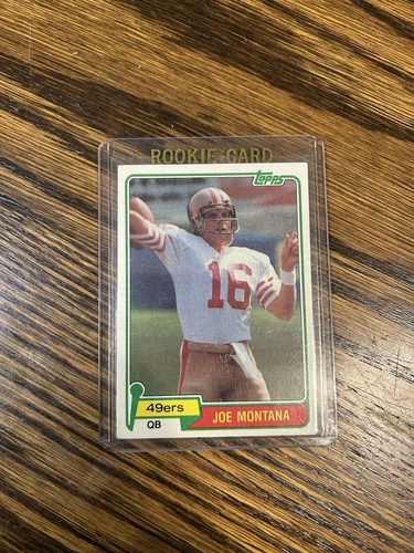 Joe Montana 1981 Rookie Card Topps #216