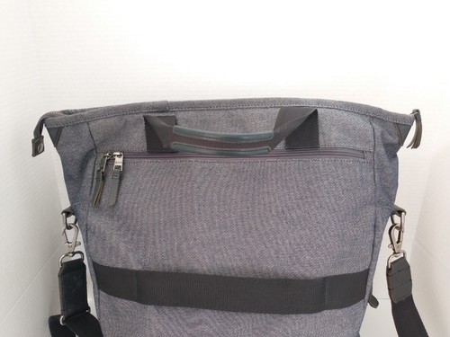 Tumi Dalston Perch Tote Backpack Convertible Gray Travel Black Bag Large - Picture 8 of 18