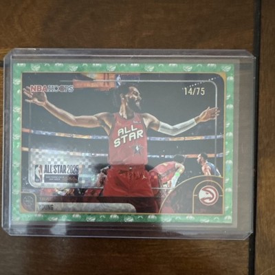 Topps NBA Hoops 2024-25 Trae Young Atlanta Hawks Green /75 All-Star Insert #293