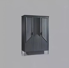 Kleiderschrank Schrank Möbel Schlafzimmer Schränke Holz Loft Einrichtung Schwarz