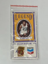 NBA BASKETBALL CHEVRON STATION PREMIUM ELGIN BAYLOR (HOF) LAKERS PIN - BRAND NEW