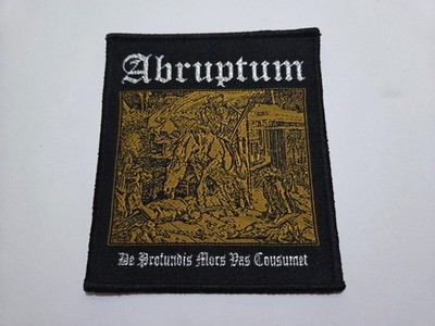ABRUPTUM DE PROFUNDIS MORS WOVEN PATCH