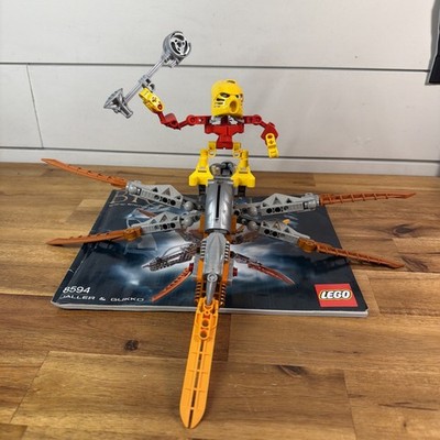 Lego 8594 Bionicle Jaller & Gukko Near Complete (2 Sub Parts)  W/ Instructions