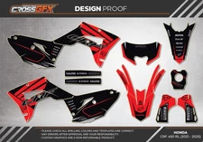 2021 2022 2023 2024 2025 CRF 450 RL Graphics Kit for HONDA CRF450RL 450RL Decals
