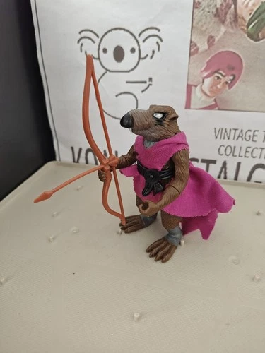 Vintage TMNT Ninja Turtles Figure Splinter 1988 With Accessories