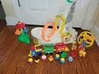 Vintage 1992 Fisher-Price Little People Fun Park w/ Loop Coaster Train Lot