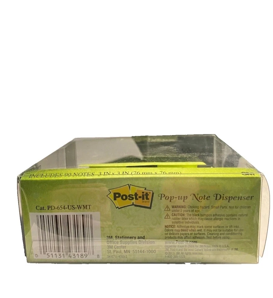 Post-it Pop Up Note Dispenser BLACK Purse Pocketbook Handbag for 3" x 3" pads  - Image 3 of 3