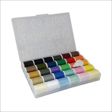 LEONIS 30Color Polyester Sewing Threads Handy Set 50Yards/45m 100% Japan Quality