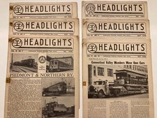Lote de 6 - 1948 ERA Faros Revista Ediciones Julio-Diciembre: Tranvía Ferrocarril
