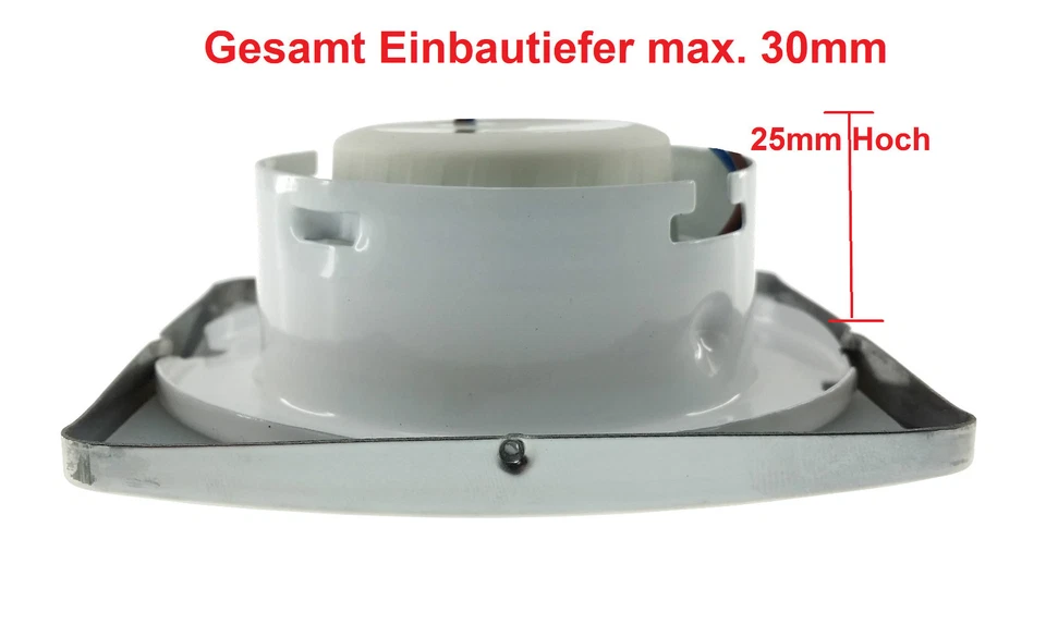 5er Pack LED Modul 5 Watt 3000K warm weiß flach 30mm Einbautiefe Trango 5TGMO15 - Bild 3 von 4